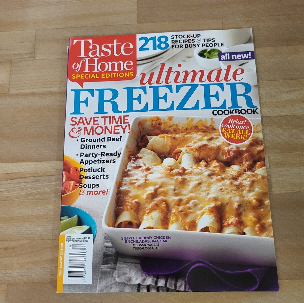 3 for $15 Taste of Home - Ultimate Freezer Cookbook 2013